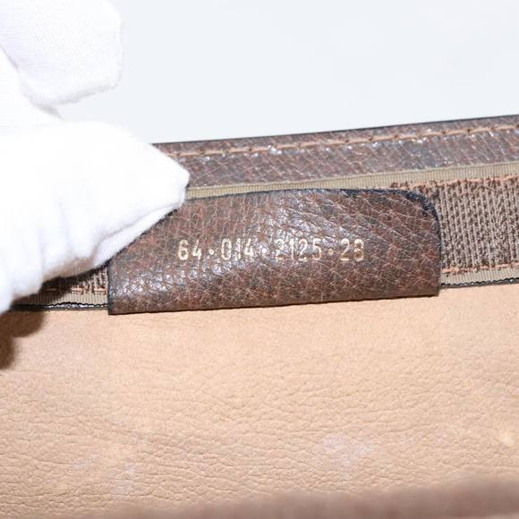 GUCCI GG Supreme Web Sherry Line Clutch Bag PVC Beige 84 014 2125 28 Auth th5404 - Picture 16 of 16